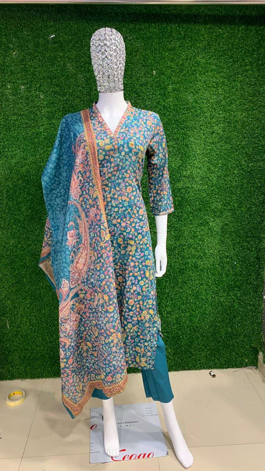 BEMITEX INDIA PRESENTS COTTON MULL WITH HANDWORK READYMADE 3 PIECE SUIT COMBO COLLECTION WHOLESALE SHOP IN SURAT